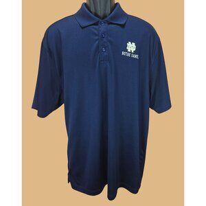 Notre Dame Under Armour Polo XL HeatGear Navy